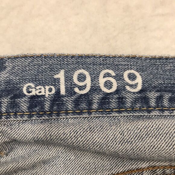 Y2K GAP 1969 Jean Loose Wide Leg Men 40x32 Baggy Grunge Skate Light Wash - Picture 13 of 16